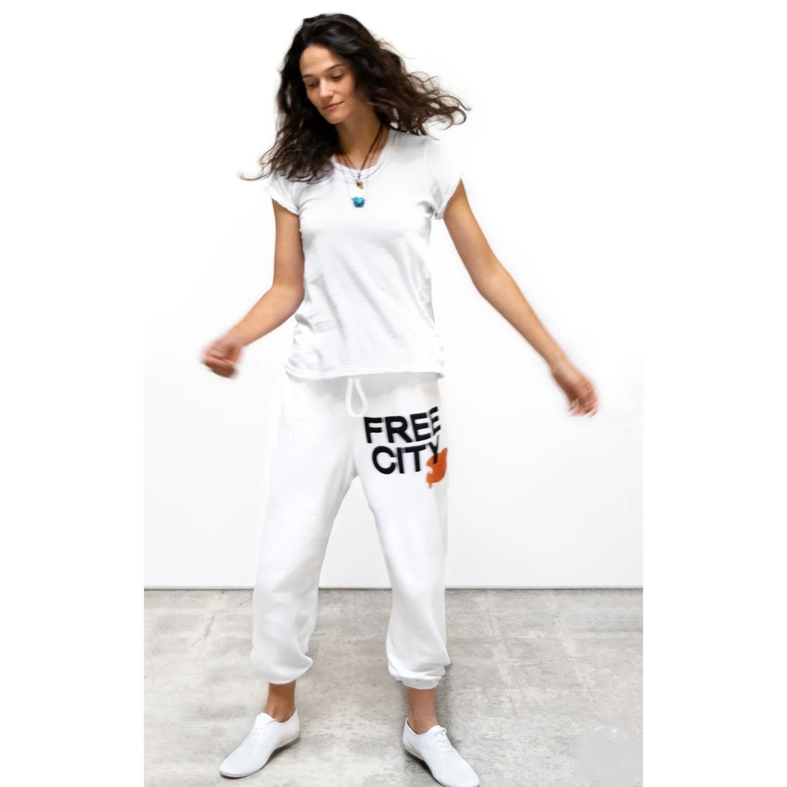 free city sweatpants- Chalk Orange