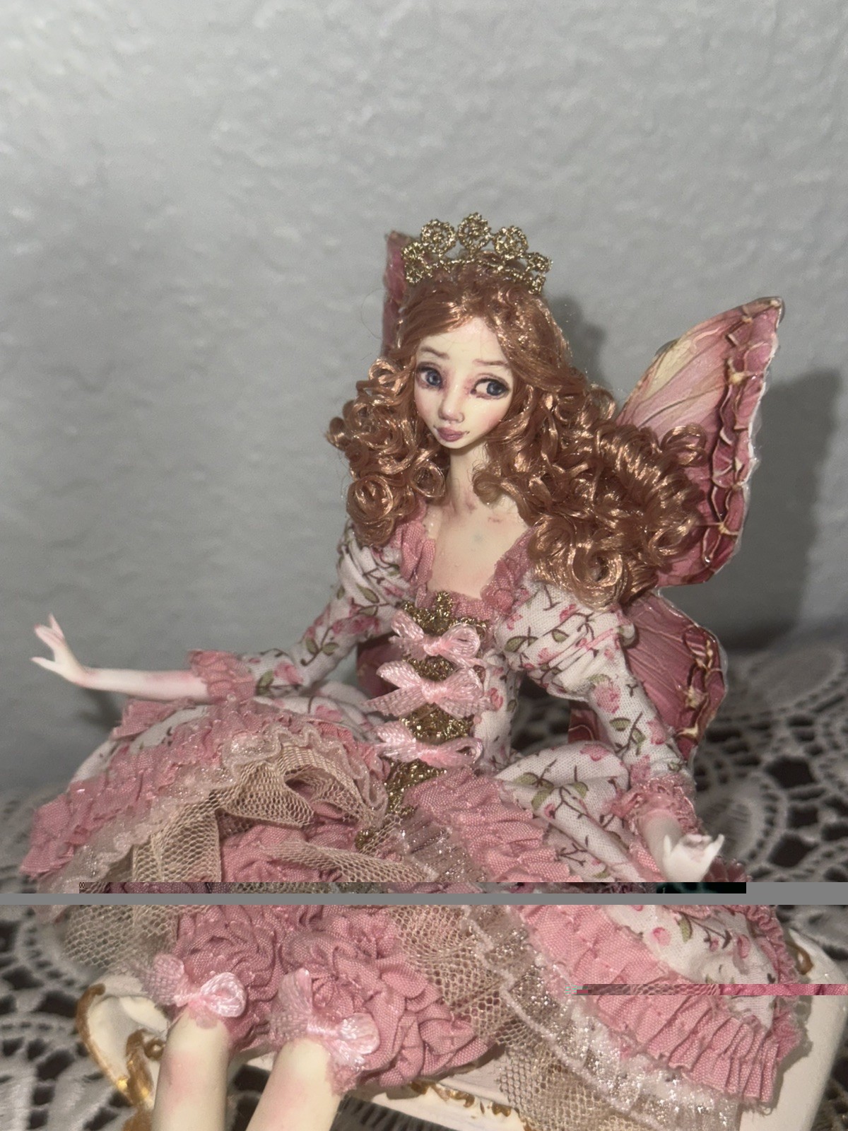 Stunning Fairy Doll Mina Handmade By CosyDolls 1:12 Scale Dollhouse BEAUTY