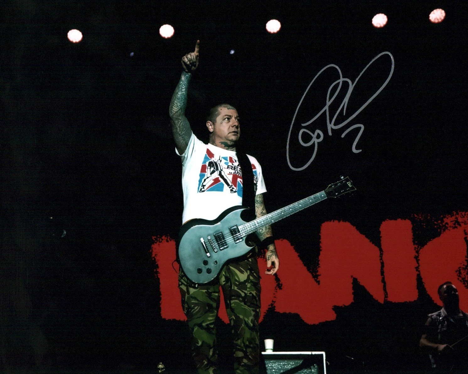 Lars Frederiksen Rancid 8x10 Signed Photo JSA Certified Autograph