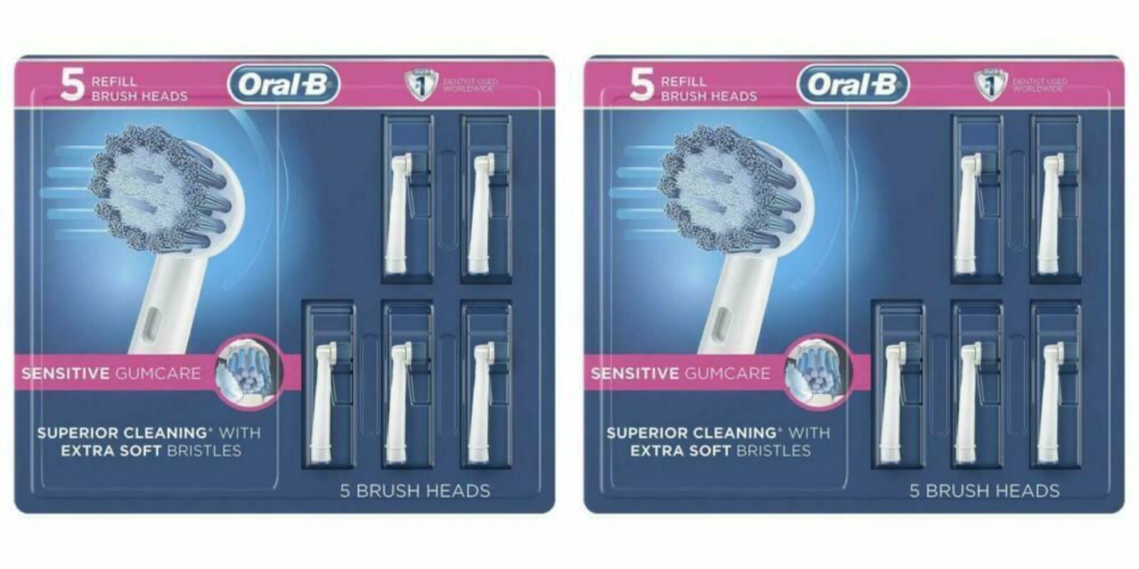 Oral-B Sensitive Gum Care Replacement Electric Brush Heads 10 Counts