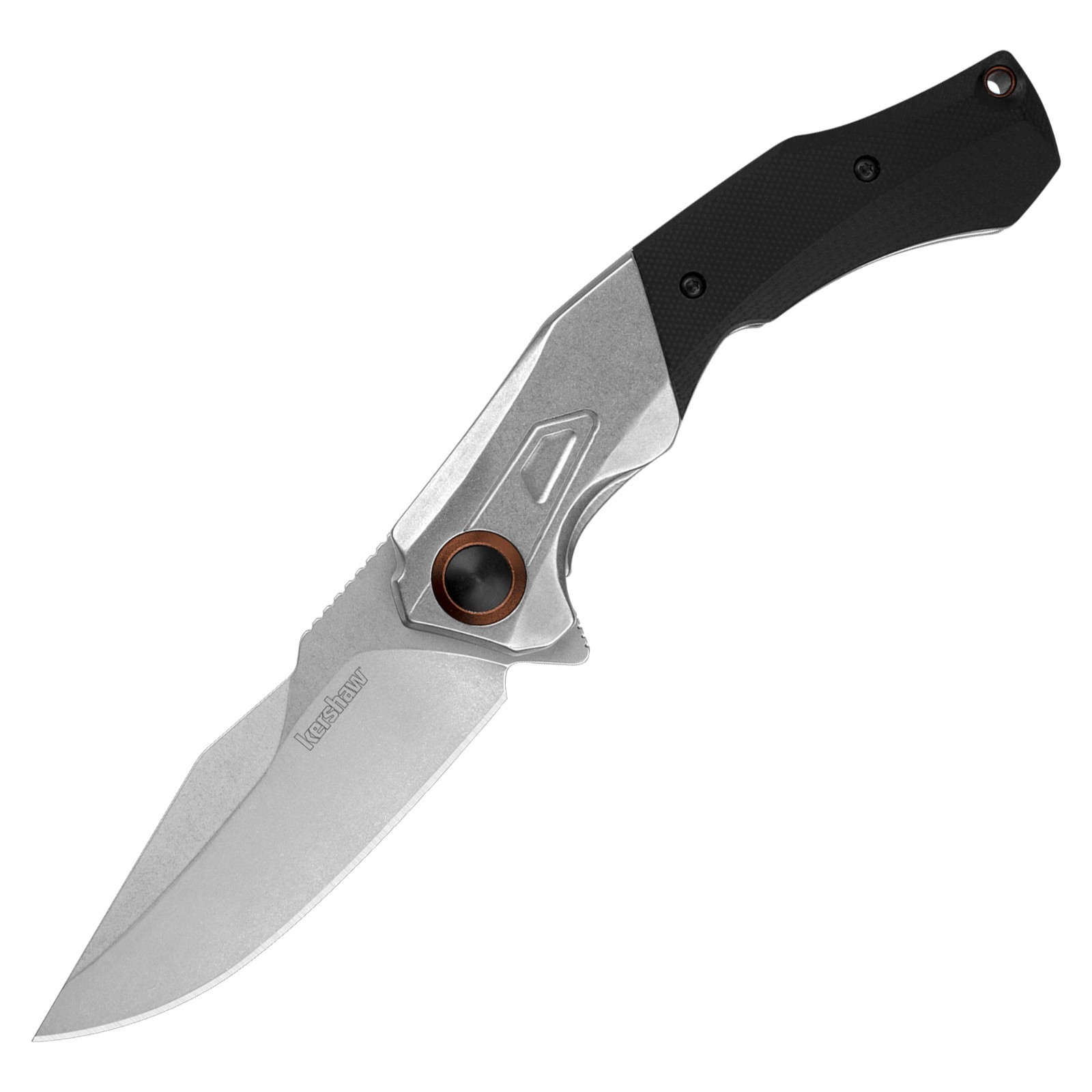 Kershaw Payout AO Folder- Silver/Black G10