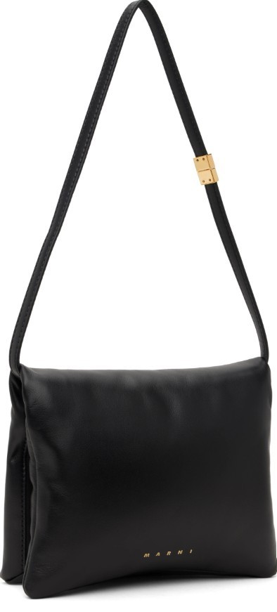 Marni Black Leather Prisma Mini Pochette Shoulder Bag Marni Black Leather Prisma Mini Pochette Shoulder Bag