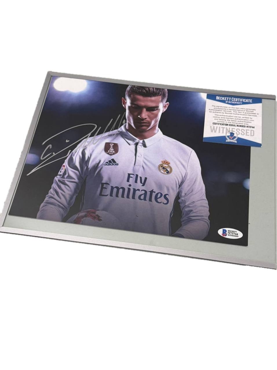 Cristiano Ronaldo Signed Real Madrid Photo 8x10 Autographed Beckett COA Cristiano Ronaldo Signed Real Madrid Photo 8x10 Autographed Beckett COA