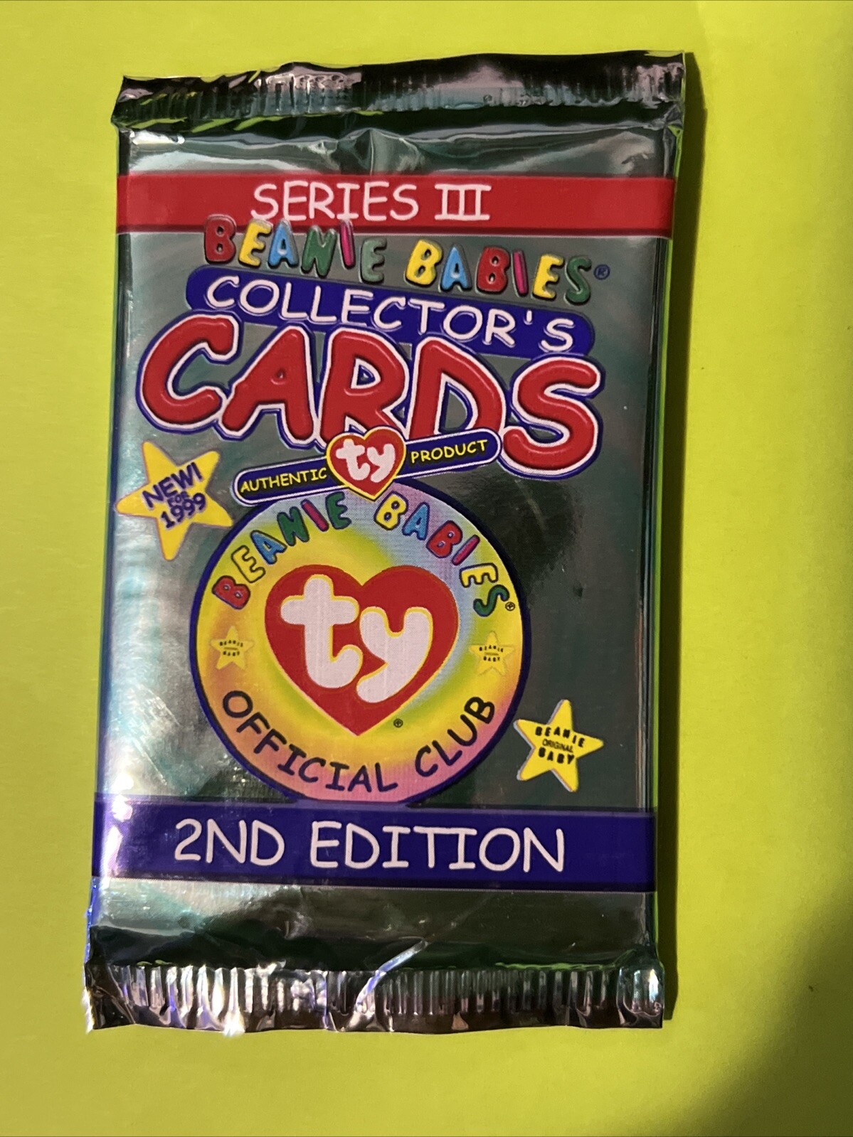 1999 TY BEANIE BABIES SERIES 3 COLLECTOR'S CARD FACTORY SEALED PACK 2ND EDITION 1999 TY BEANIE BABIES SERIES 3 COLLECTOR'S CARD FACTORY SEALED PACK 2ND EDITION