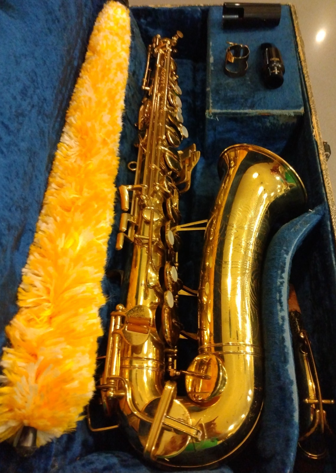 1951 Buescher 140 (Big B but script engraving) alto sax with Meyer 5M mouthpiece