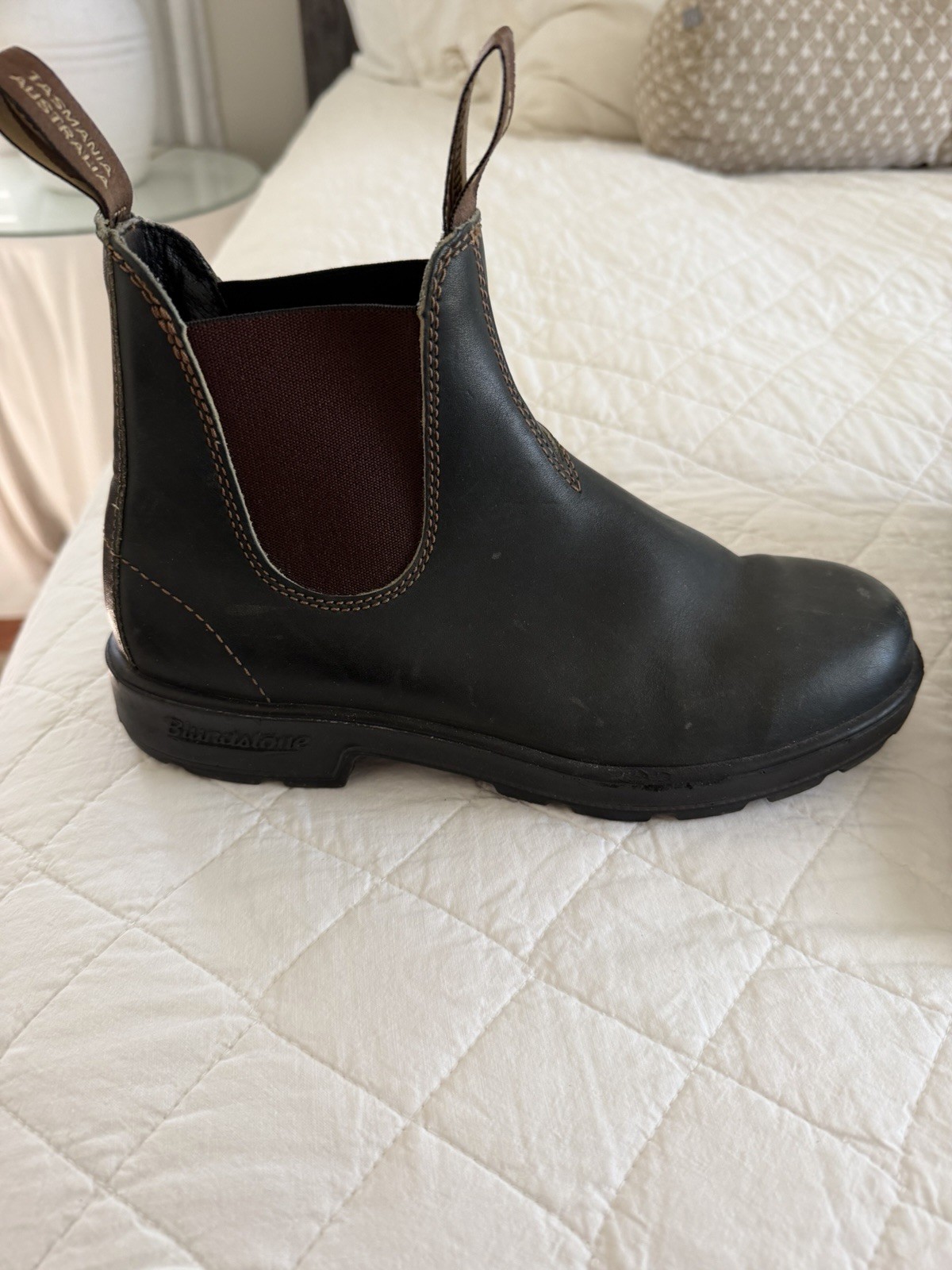 Men’s Blundstone #500 Dark Green And Brown Boots Size 7 Men’s Blundstone #500 Dark Green And Brown Boots Size 7