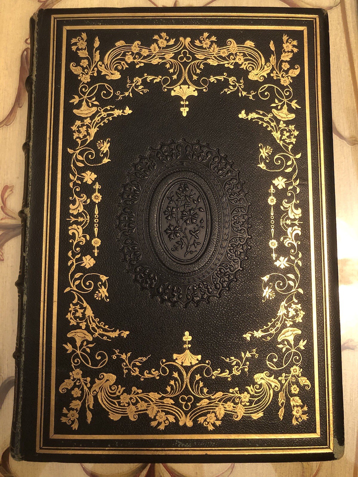 1855, THE KNICKERBOCKER GALLERY, BEAUTIFUL ANTIQUE LEATHER BINDING, FINE 1855, THE KNICKERBOCKER GALLERY, BEAUTIFUL ANTIQUE LEATHER BINDING, FINE