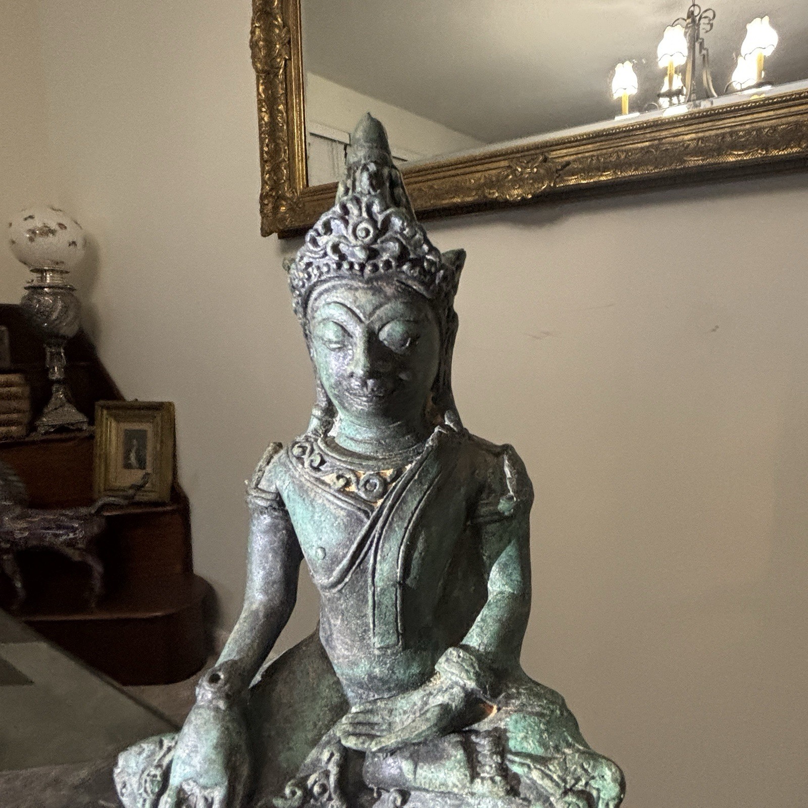 Amazing Antique Crowned Buddha Amazing Antique Crowned Buddha