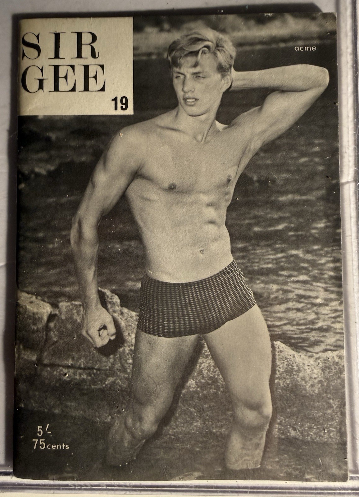 SIR GEE #19 1969 BRITISH PHYSIQUE PHOTOGRAPHY & ART MAGAZINE GAY Interest RARE