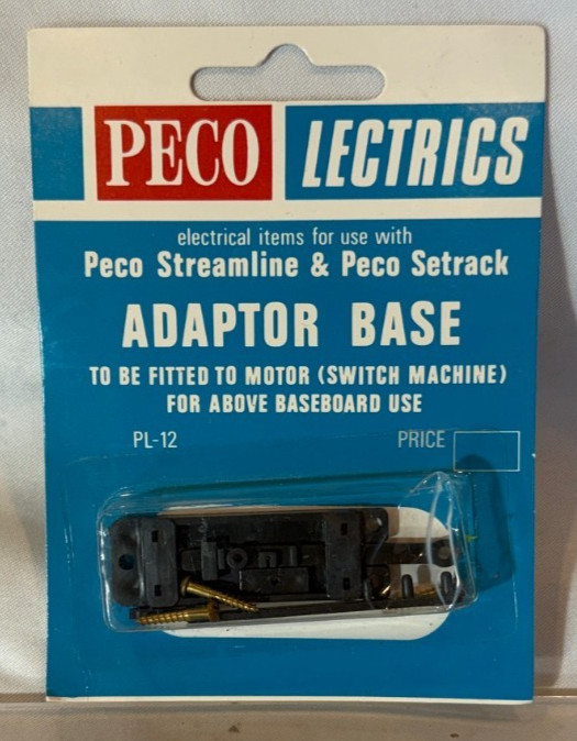 🚂PECO LECTRICS Peco Adaptor Base - Streamline & Peco Setrack PL-12-sealed