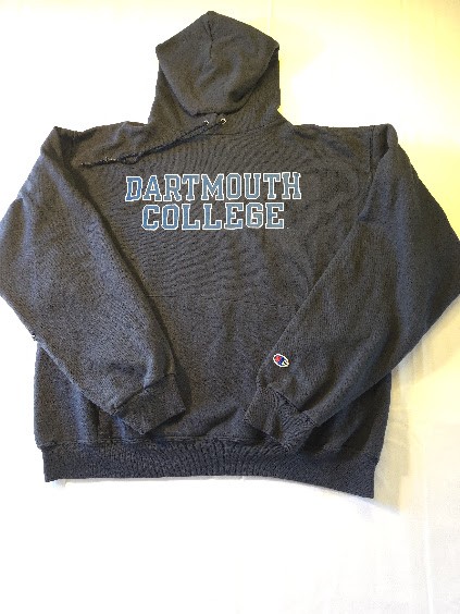 Vintage Champion Dartmouth College Hooded Sweatshirt Dark Gray College Logo Vintage Champion Dartmouth College Hooded Sweatshirt Dark Gray College Logo