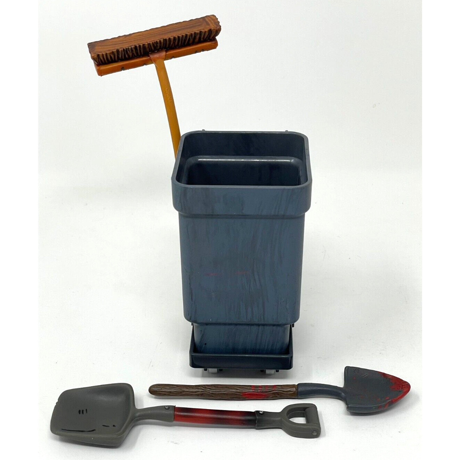 Vintage 90s JAKKS Garbage Bin, Cart, etc 7” Wrestling Action Figure Accessories