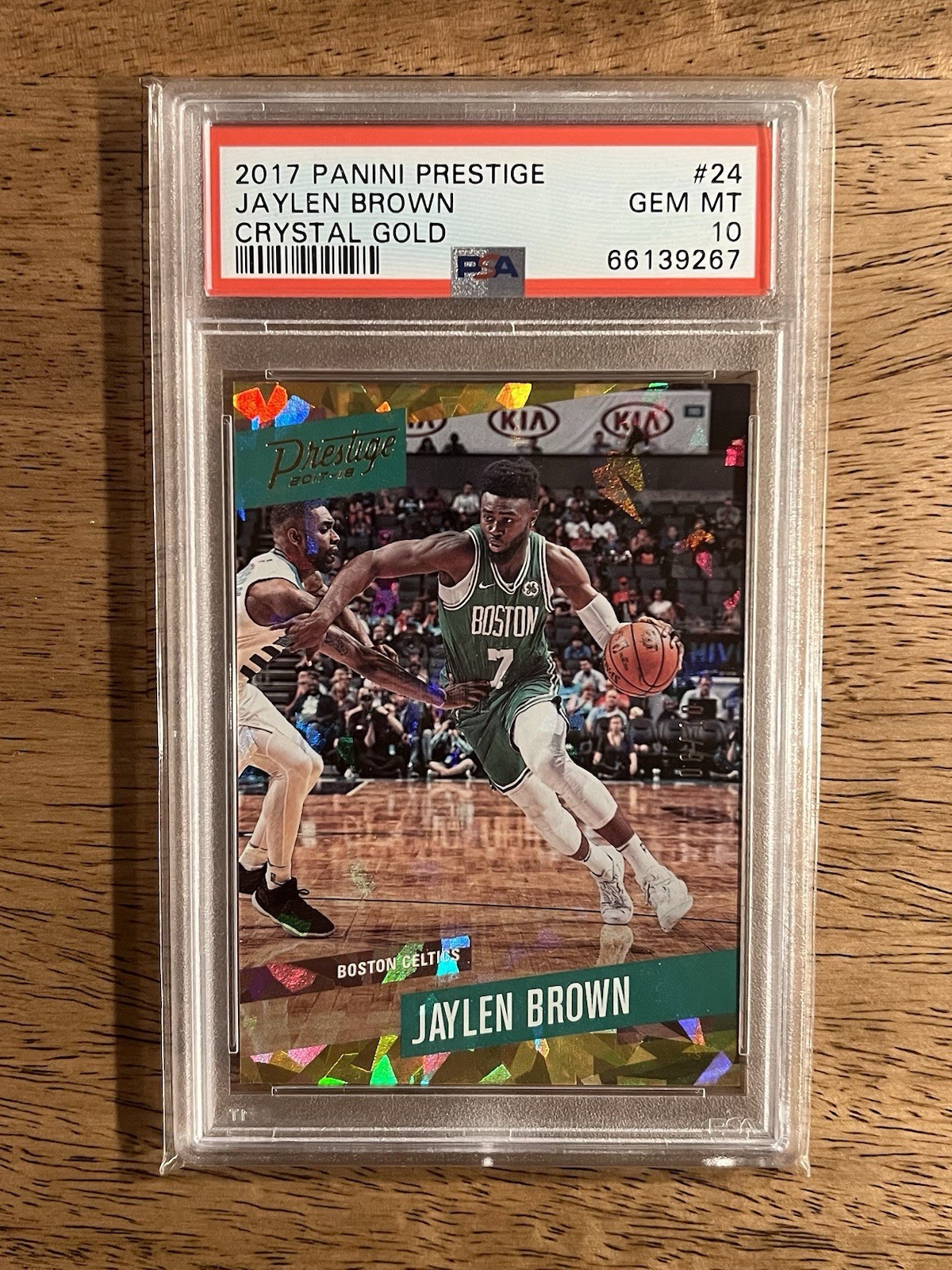 2017-18 Panini Prestige Jaylen Brown #24 Crystal Gold /10 PSA 10 Celtics 2017-18 Panini Prestige Jaylen Brown #24 Crystal Gold /10 PSA 10 Celtics