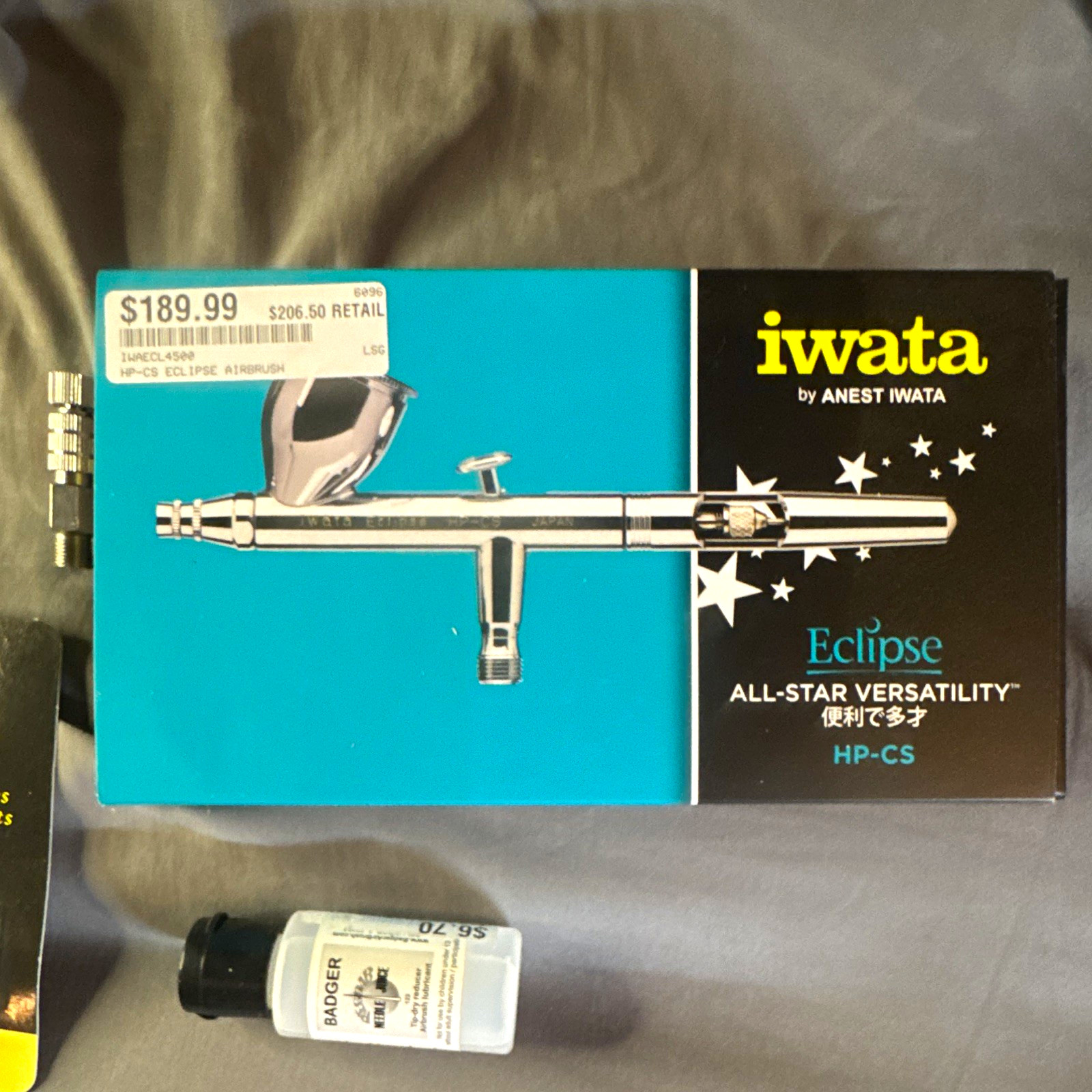New in Box Iwata Eclipse HP-CS Airbrush System Set (Model/MPN HP-CS)