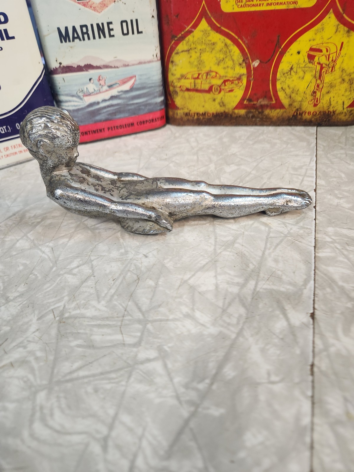 ANTIQUE 1929 1930 1931 PACKARD ADONIS BOY SLIDING RADIATOR HOOD ORNAMENT VINTAGE ANTIQUE 1929 1930 1931 PACKARD ADONIS BOY SLIDING RADIATOR HOOD ORNAMENT VINTAGE