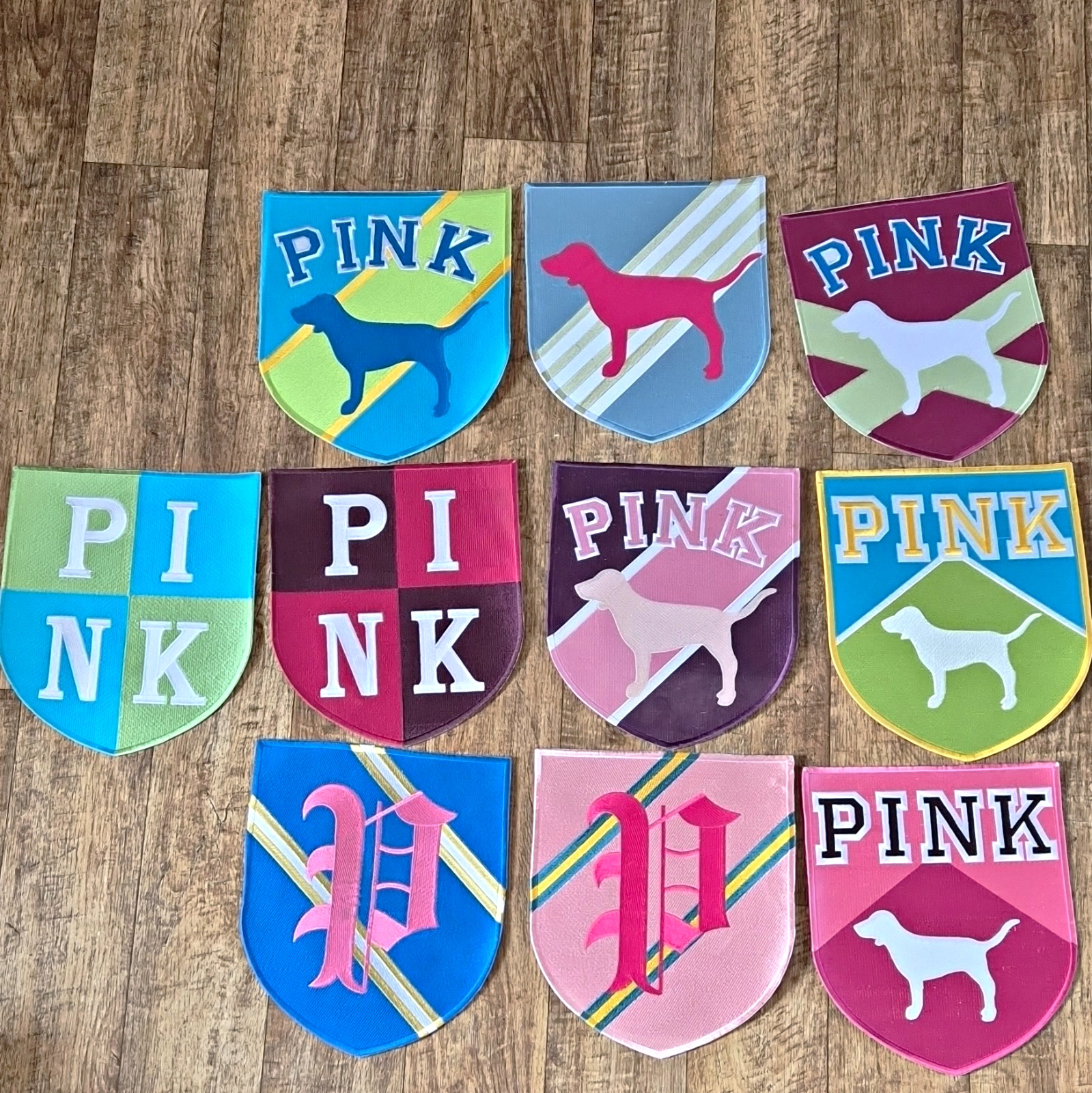Vintage Victoria's Secret PINK shield crest display patch Vintage Victoria's Secret PINK shield crest display patch