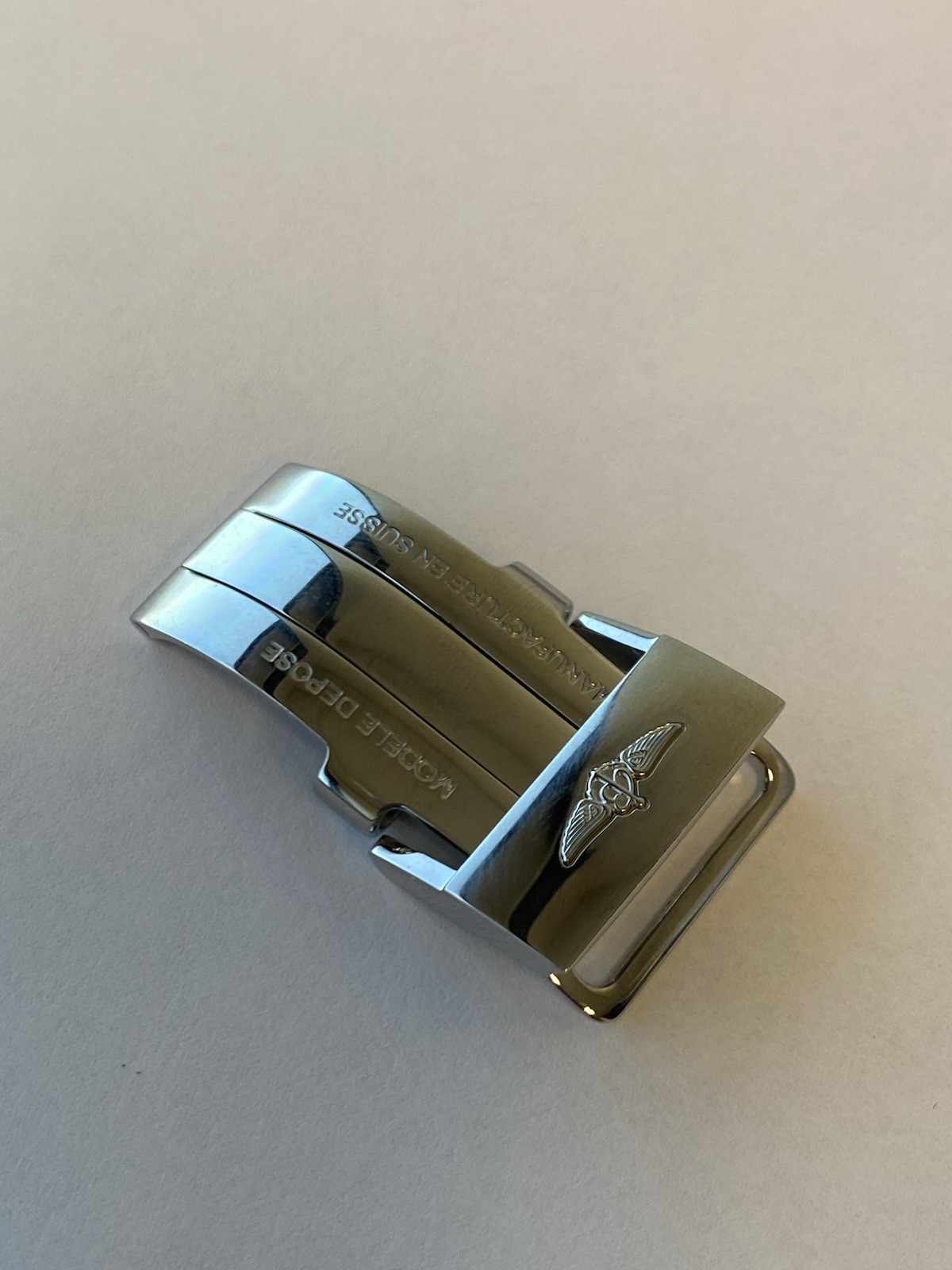 Genuine Breitling 20mm Stainless Steel Deployant Deployment Clasp Genuine Breitling 20mm Stainless Steel Deployant Deployment Clasp