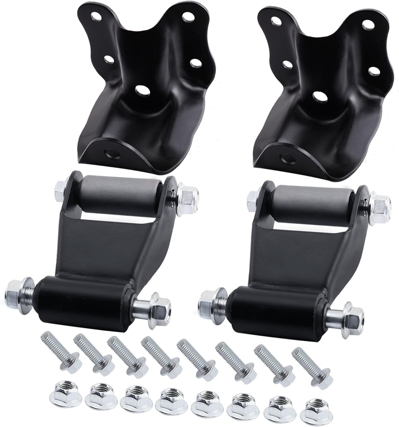 Rear Leaf Spring Shackles Hanger Brackets Repair Kit for Ford Ranger 1986-201... Rear Leaf Spring Shackles Hanger Brackets Repair Kit for Ford Ranger 1986-201...