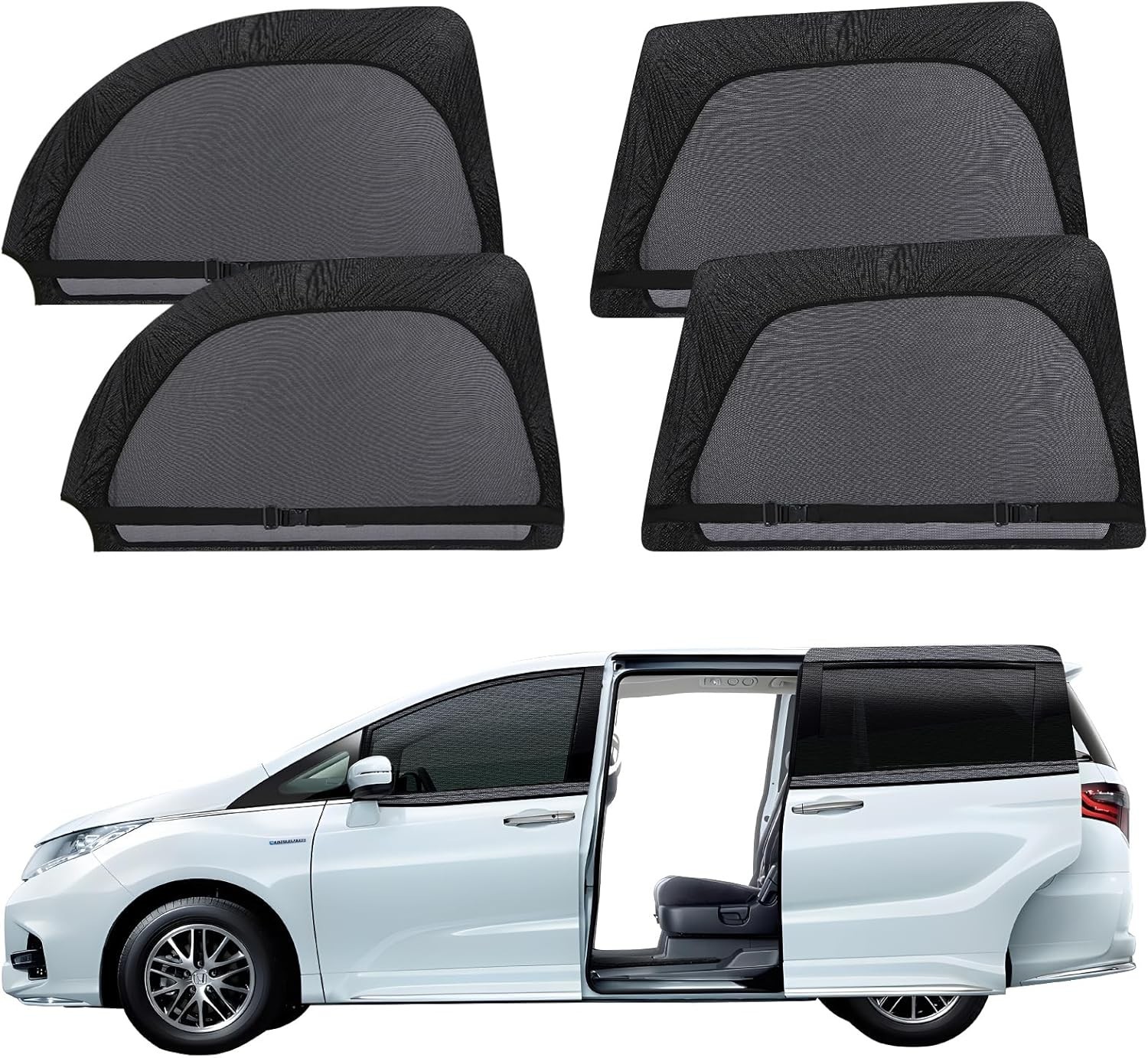 Car Window Screen for MPV Minivan Truck, 4 Pack Single Single Layer 4Pack-L Car Window Screen for MPV Minivan Truck, 4 Pack Single Single Layer 4Pack-L