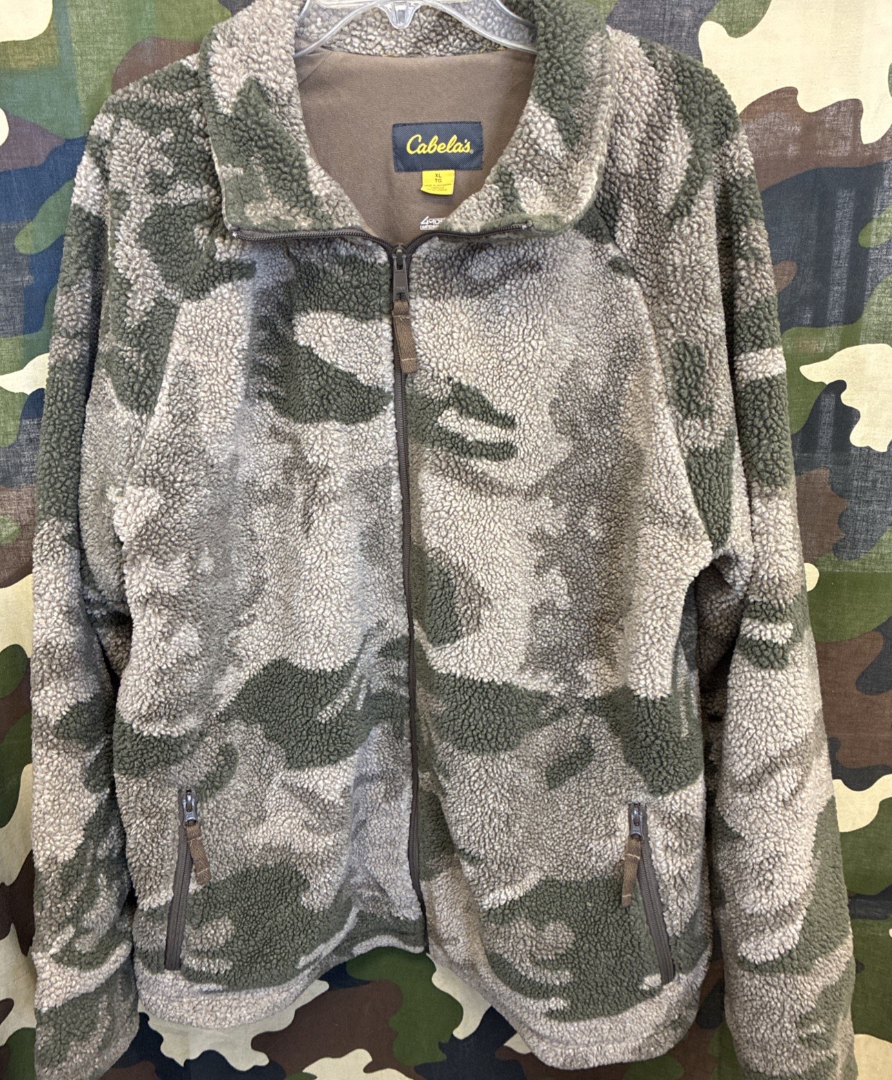 Cabelas Outfitter Series camo WOOLTIMATE Jacket Zip Coat 4MOST Windshear Men XL Cabelas Outfitter Series camo WOOLTIMATE Jacket Zip Coat 4MOST Windshear Men XL