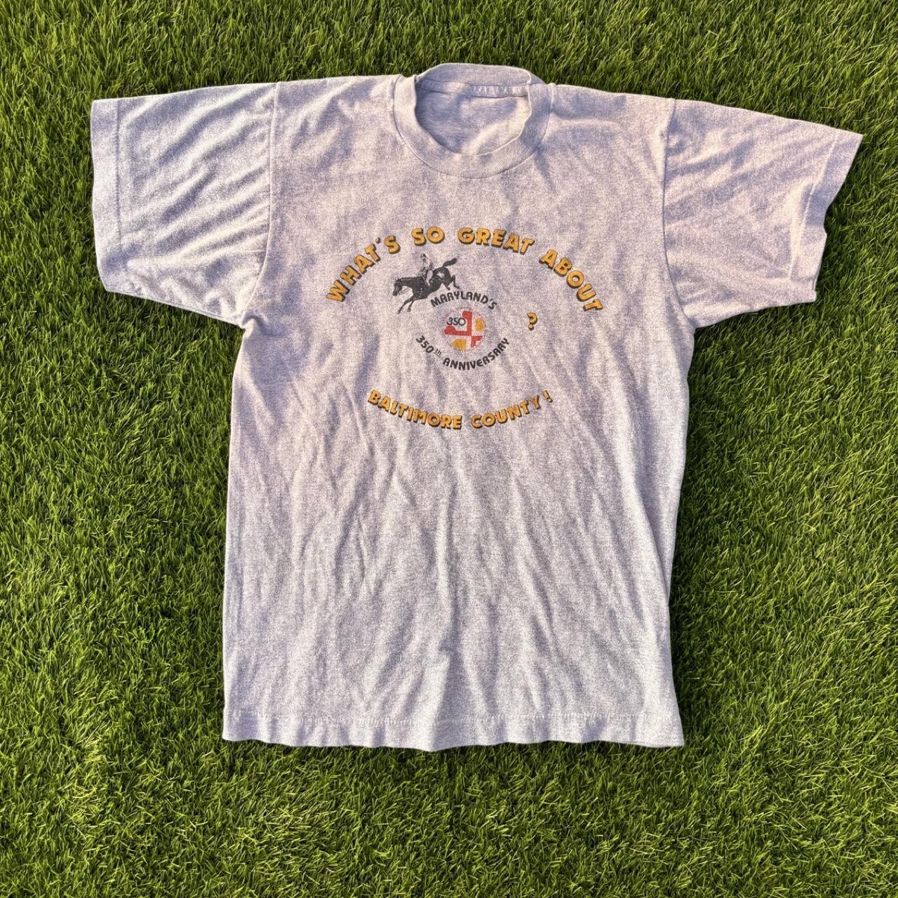 Vintage 1984 Baltimore County Maryland 350th Anniversary Tee Single Stitch M Vintage 1984 Baltimore County Maryland 350th Anniversary Tee Single Stitch M