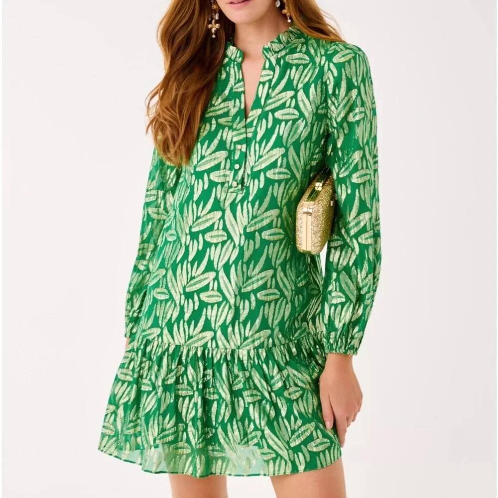 NWT Lilly Pulitzer Silk Evaline Popover Dress NWT Lilly Pulitzer Silk Evaline Popover Dress