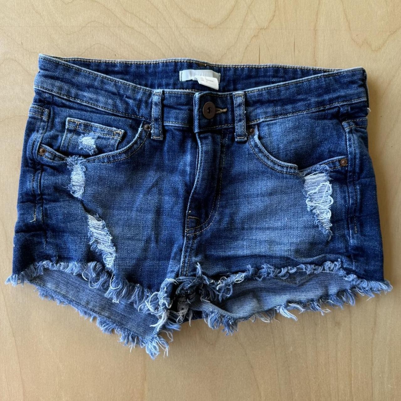 H M Girls Blue and Navy Shorts H M Girls Blue and Navy Shorts