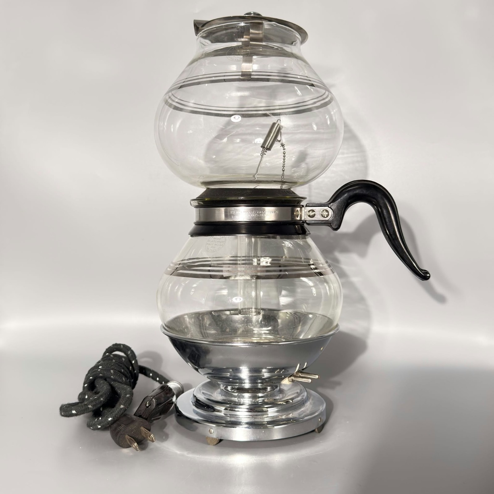 Vintage Silex Pyrex Double Bubble 8-Cup Vacuum Coffee Maker 1930s-40s Patented Vintage Silex Pyrex Double Bubble 8-Cup Vacuum Coffee Maker 1930s-40s Patented