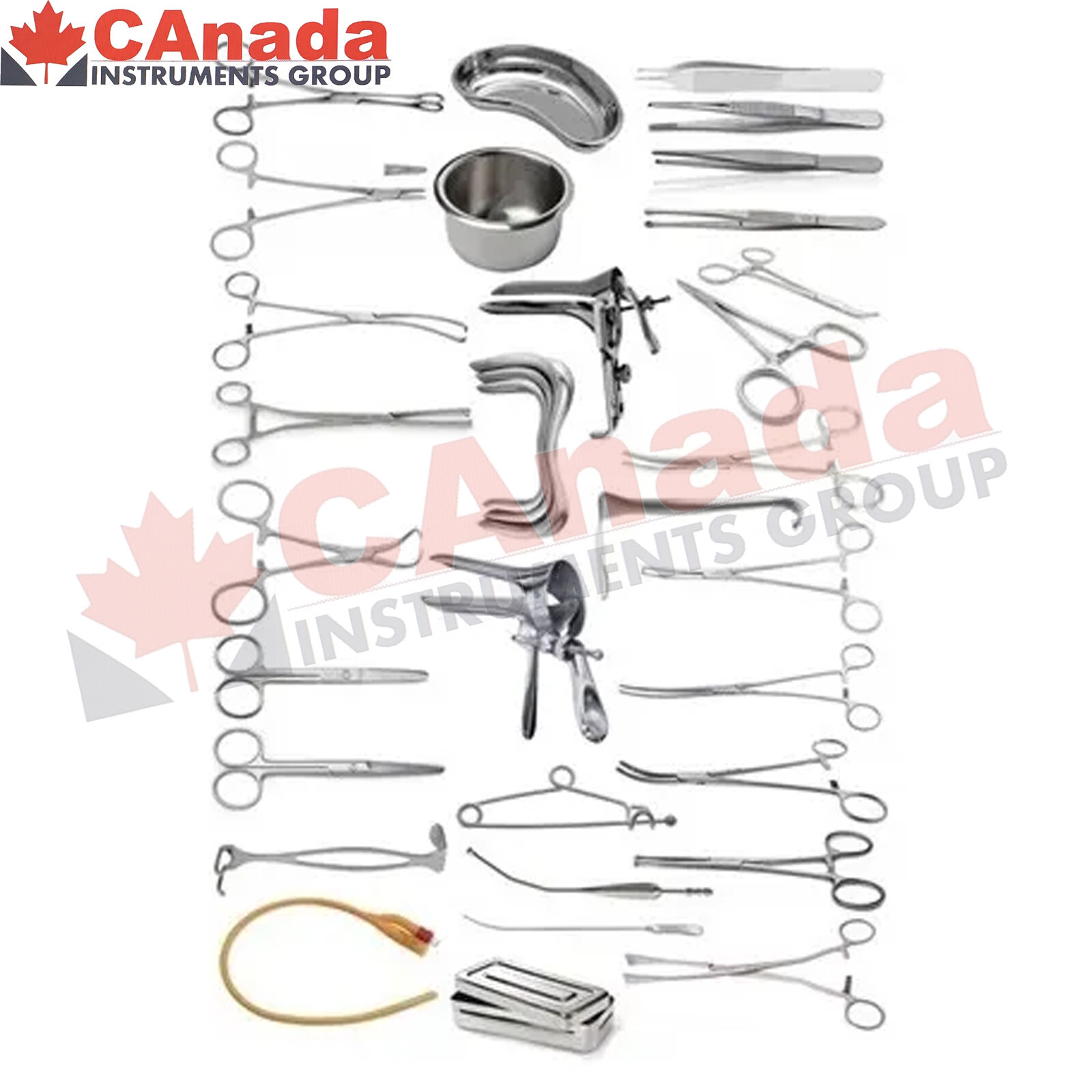 50 Pc Professional Gynecology Surgical Instrument Set OB/GYN Medical Vet DS-2521