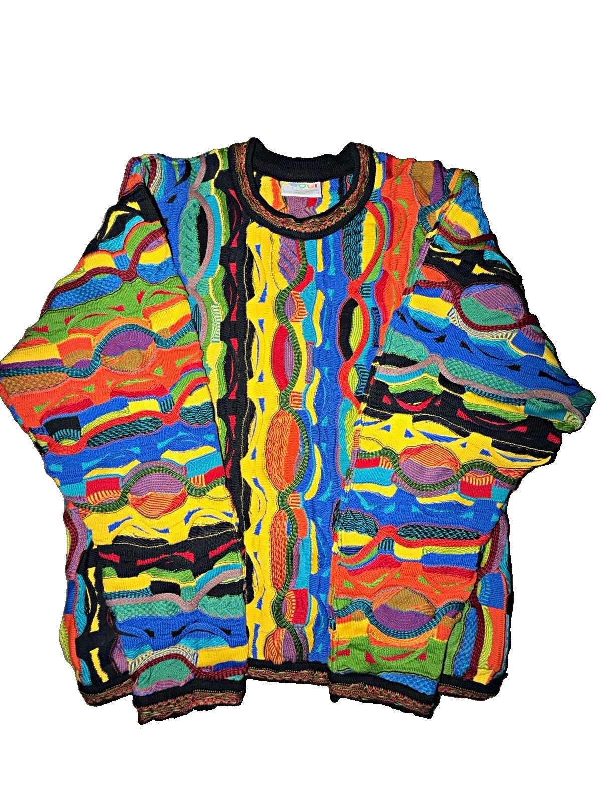 vintage 1990s COOGI Australia 3D Mercerized Cotton Crewneck Sweater