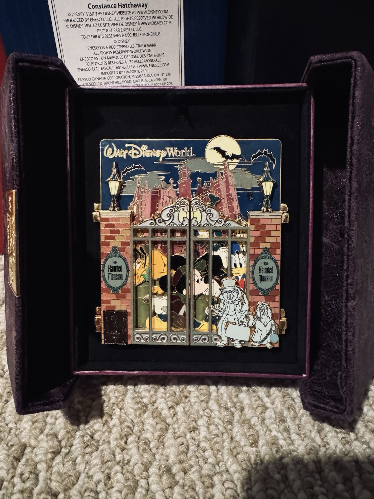 2006 WDW Haunted Mansion Jumbo E Ticket LE 500 Pin With Moving Gates 2006 WDW Haunted Mansion Jumbo E Ticket LE 500 Pin With Moving Gates