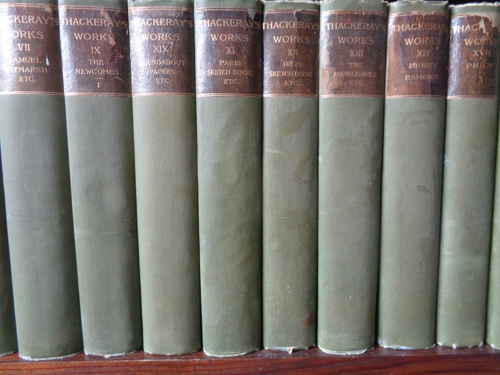 Works of William Makepeace Thackeray 17 of 22 Volumes Houghton Mifflin Works of William Makepeace Thackeray 17 of 22 Volumes Houghton Mifflin