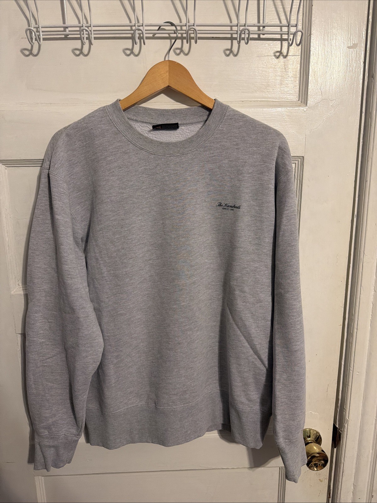 The Hundreds Crewneck Sweater Gray Large Pullover Sweatshirt The Hundreds Crewneck Sweater Gray Large Pullover Sweatshirt