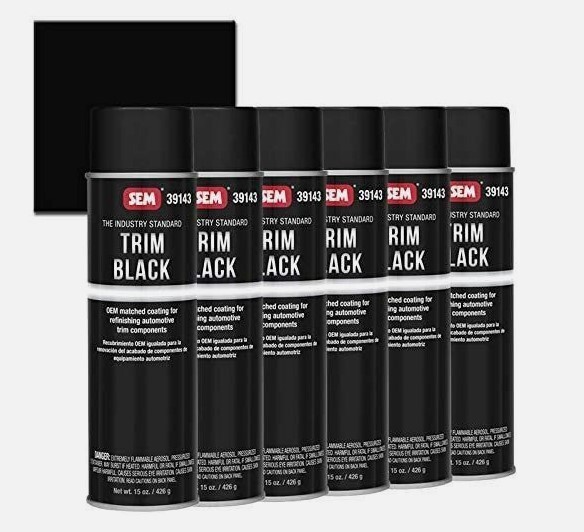 SEM 39143 Trim Black Aerosol (6 Cans) SEM 39143 Trim Black Aerosol (6 Cans)