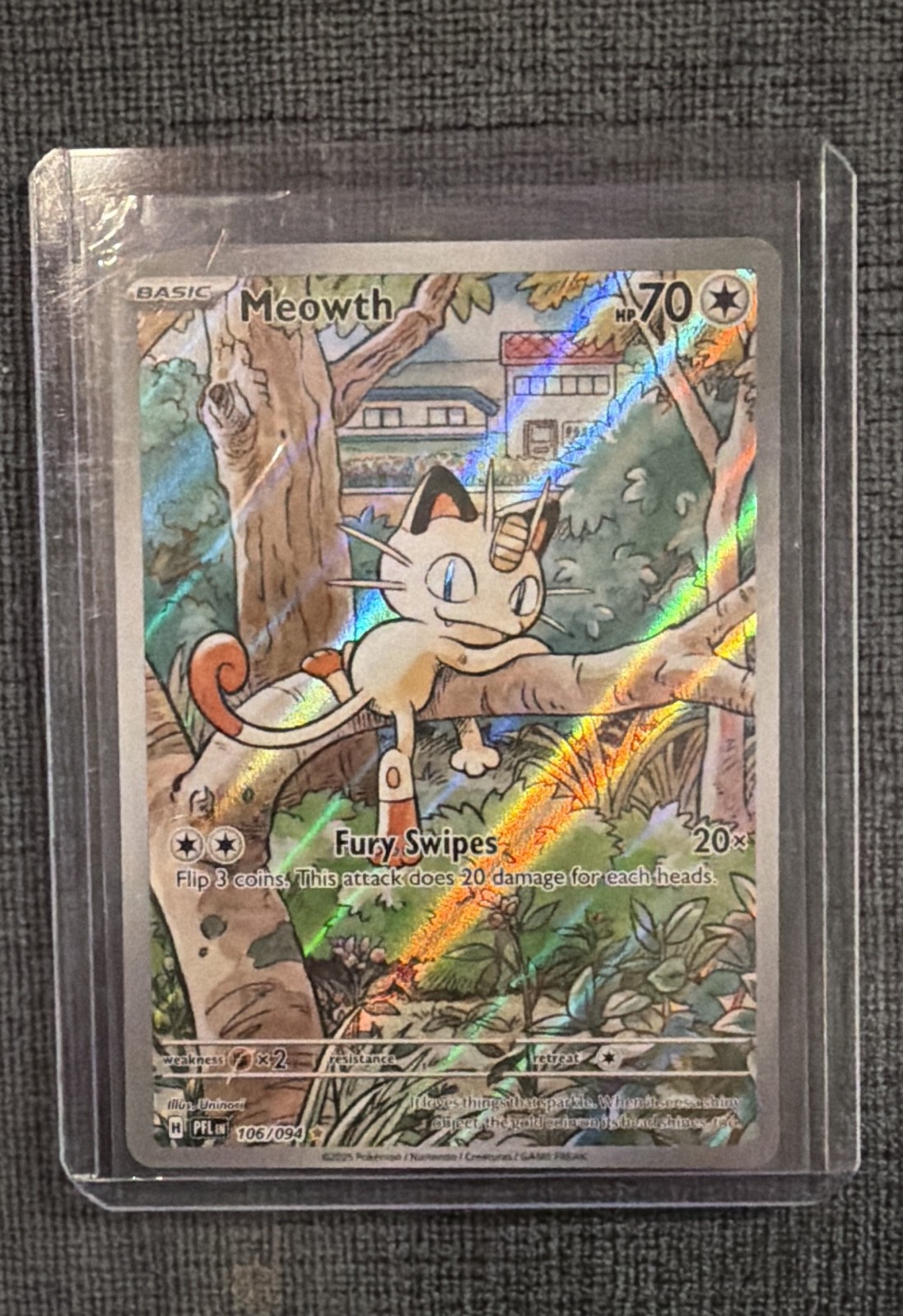 Meowth 106/094 Me02: Phantasmal Flames Holo