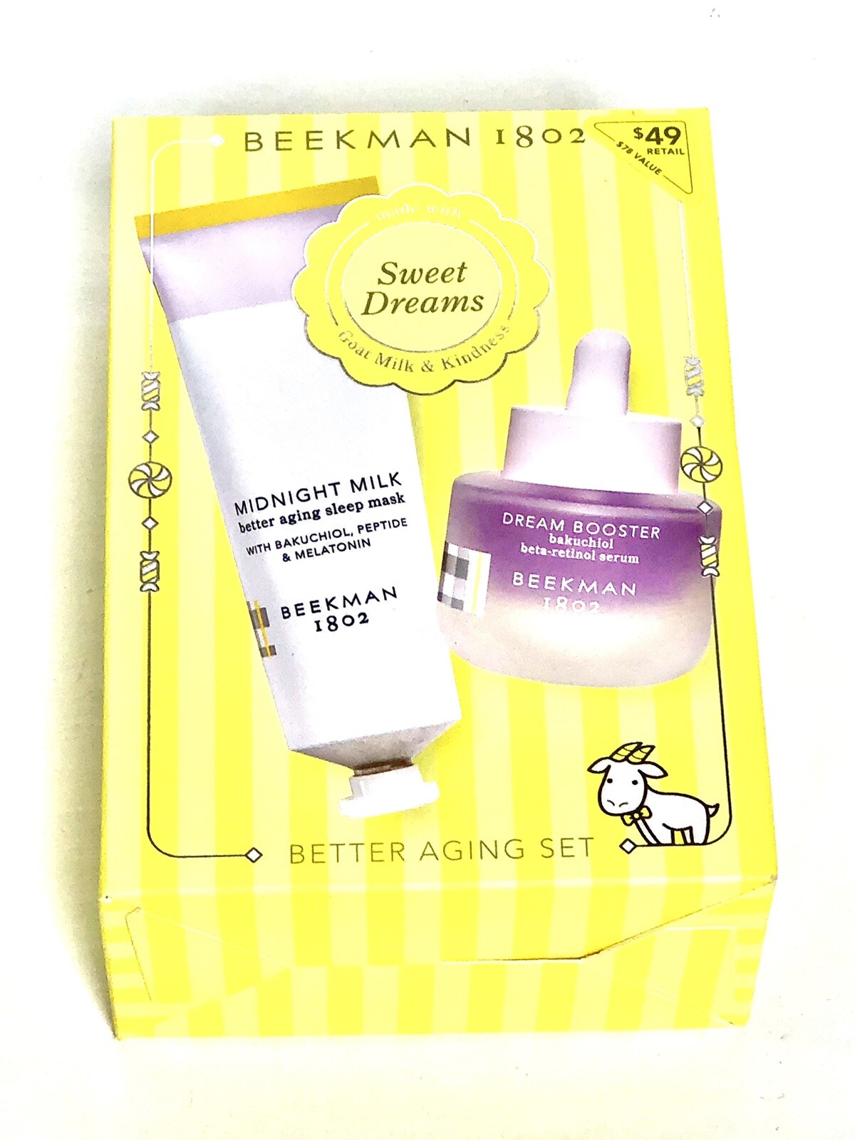 Sweet Dreams Better Aging Set /dream Booster bakuchiol  Beta retinol Serum