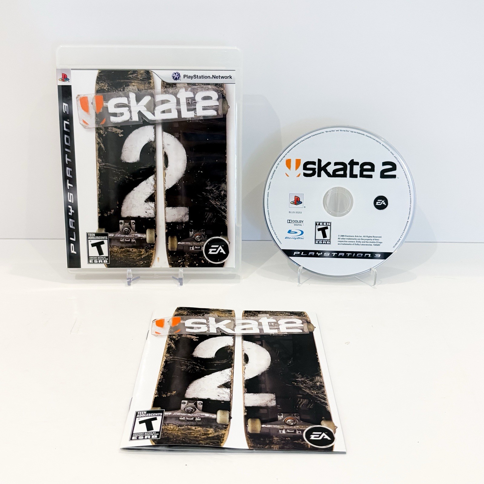 Skate 2 (Sony PlayStation 3, 2009) CIB w/Manual CLEAN DISC Skate 2 (Sony PlayStation 3, 2009) CIB w/Manual CLEAN DISC