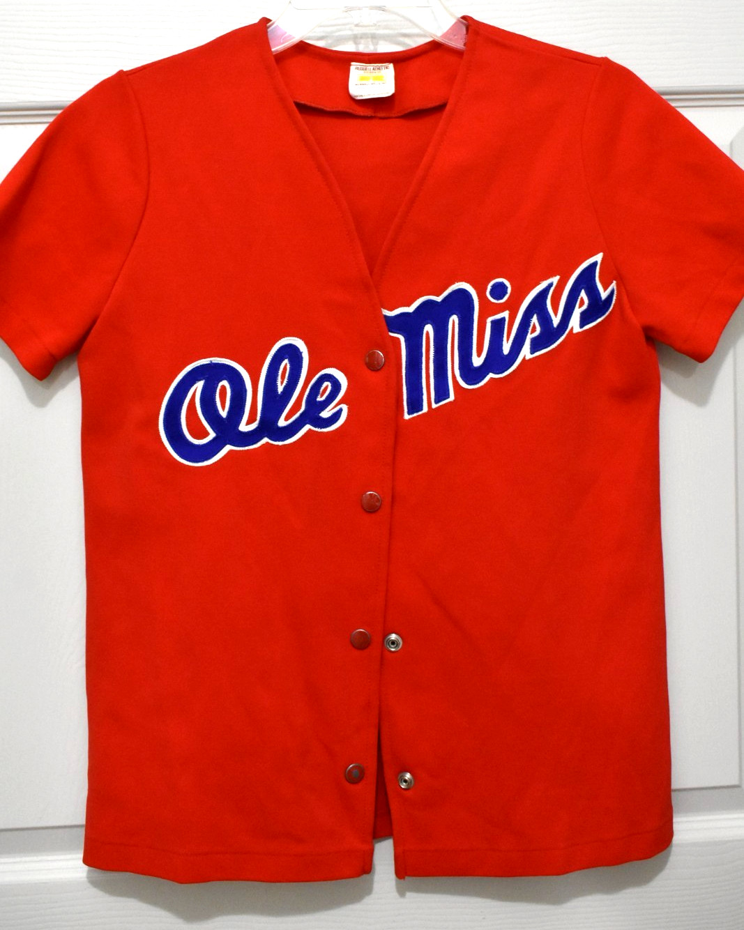 Vintage Ole Miss Rebels Russell Lady Rebels Nylon Jersey Size M, Snap Front Vintage Ole Miss Rebels Russell Lady Rebels Nylon Jersey Size M, Snap Front