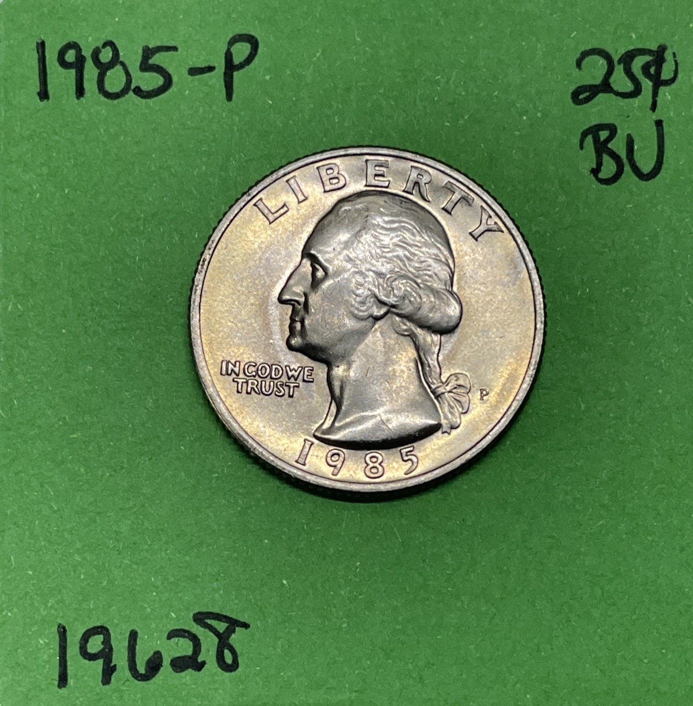 1985 P Washington Quarter 25c Choice BU US Coin See Pictures