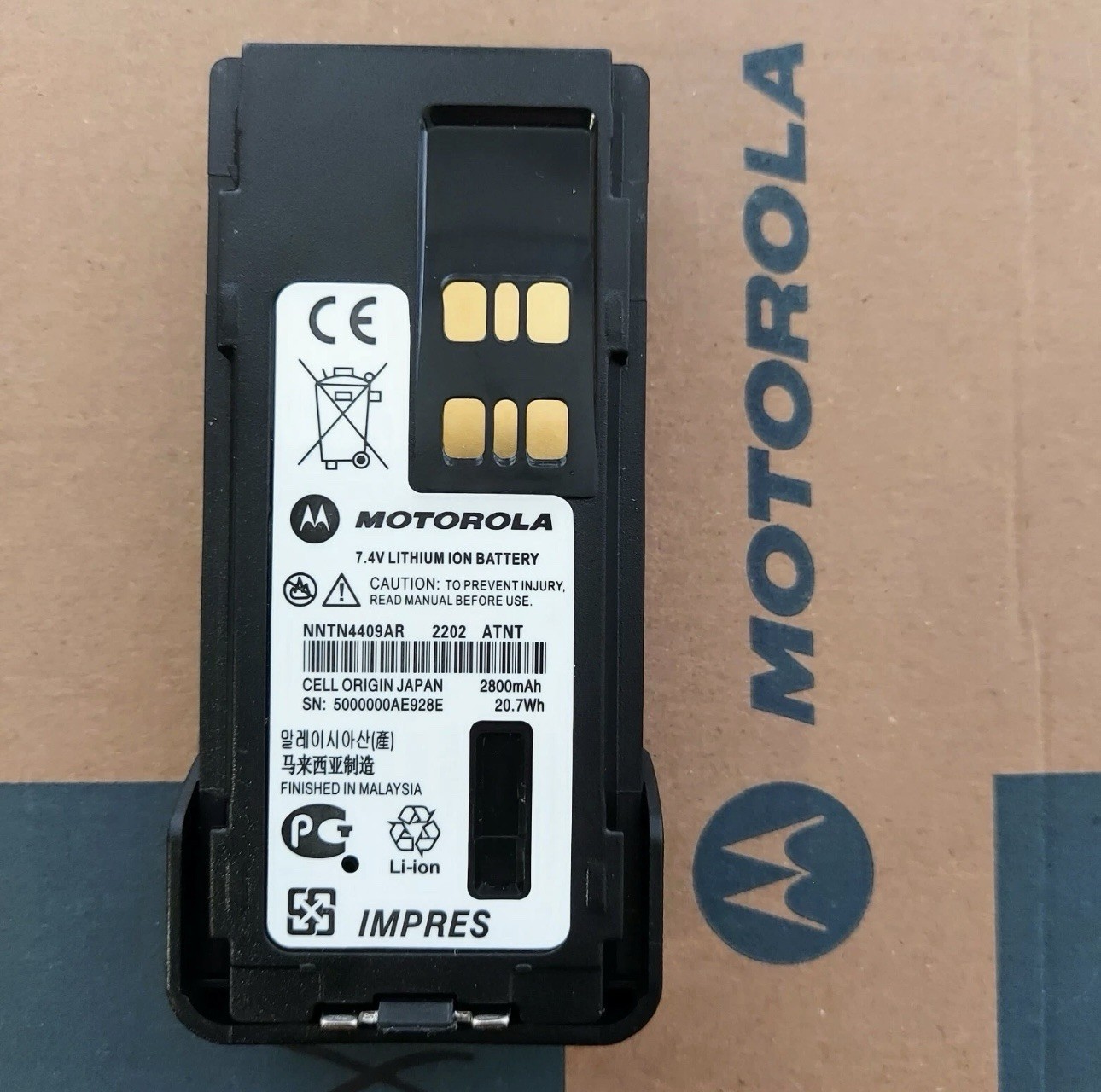 NEW Motorola IMPRES Li-Ion Battery 2800mAh for XPR7550e XPR3500e