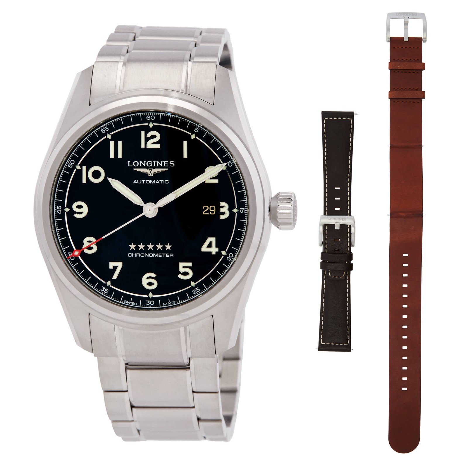 Longines Spirit Prestige Edition Automatic Black Dial Men\'s Watch L3.811.4.53.9