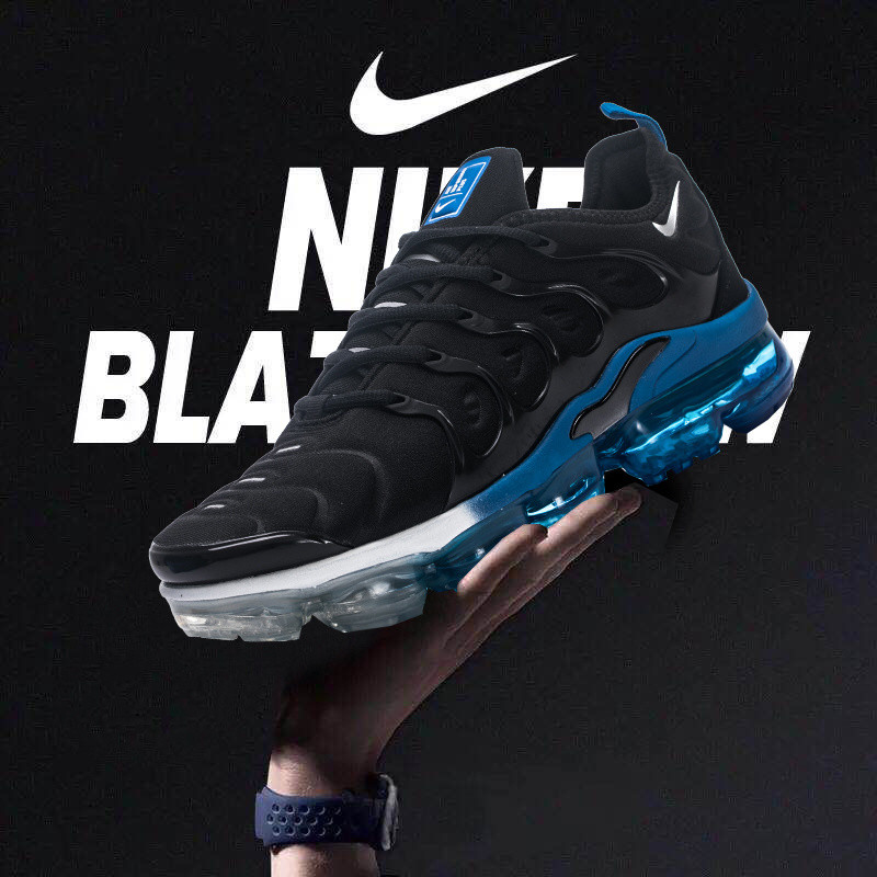 Nike Air VaporMax PLUS TN Black and blue Men's