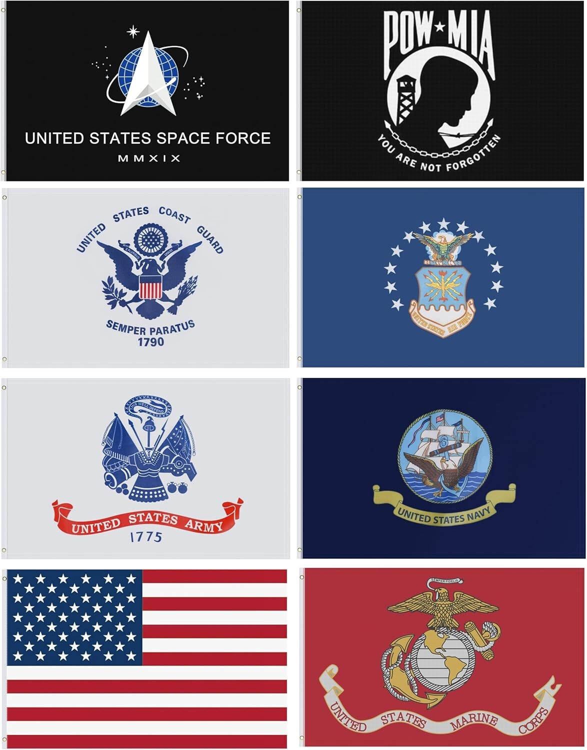 3 x 5 VETERANS DAY Military Flag ARMED FORCES + USA + PowMia Licensed 100D 3 x 5 VETERANS DAY Military Flag ARMED FORCES + USA + PowMia Licensed 100D