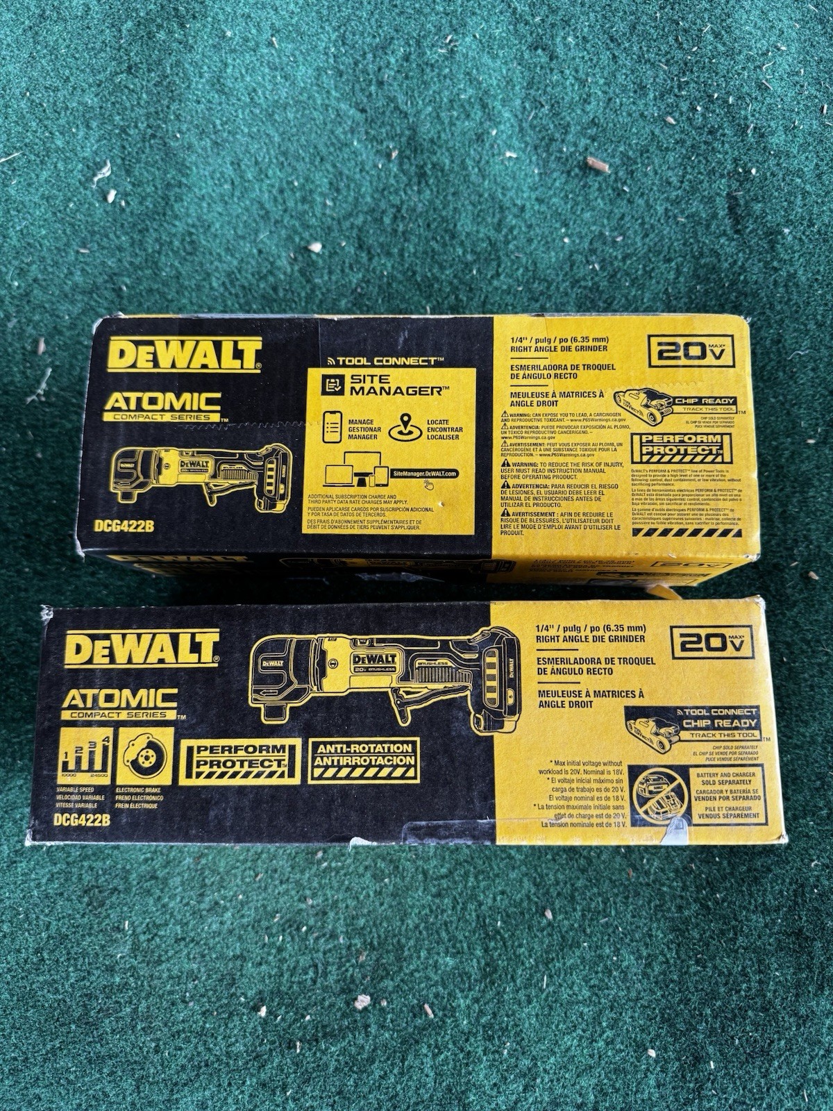 DEWALT DCG422B ATOMIC 20V MAX 1/4\