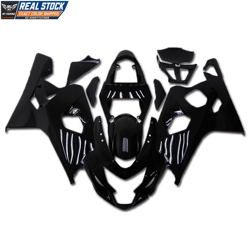 US Stock Fairings Bodywork for 2004 2005 GSXR600 GSXR 750 K4 Suzuki Black FSME