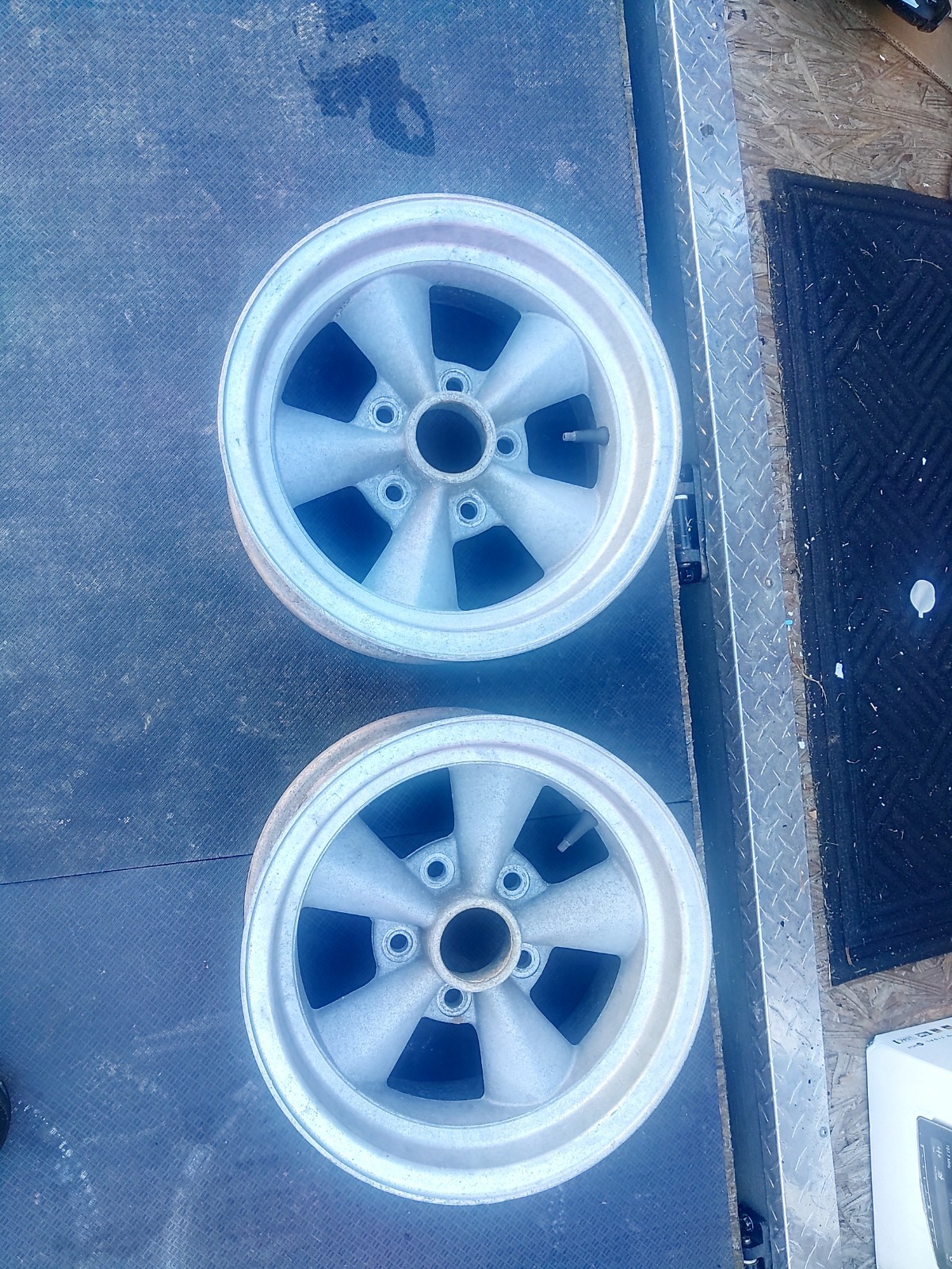 Two American Racing Torque-Thrust Wheels 14x7 Rims 5x4.75 Chevrolet Two American Racing Torque-Thrust Wheels 14x7 Rims 5x4.75 Chevrolet