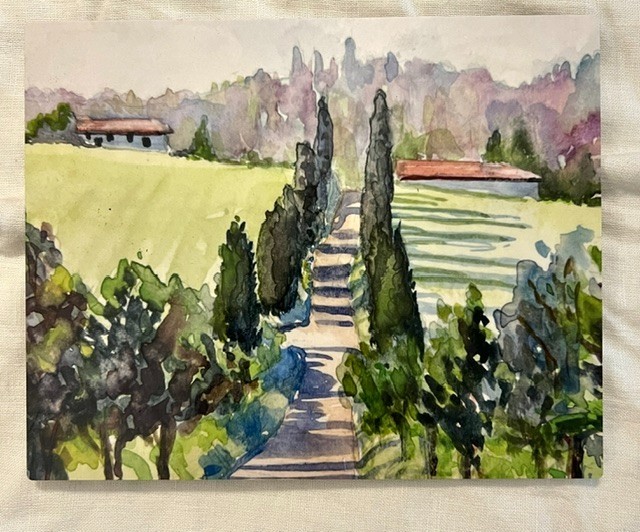 Sophie Dare Limited Edition Metal Print  - Tuscany Italy 8x10