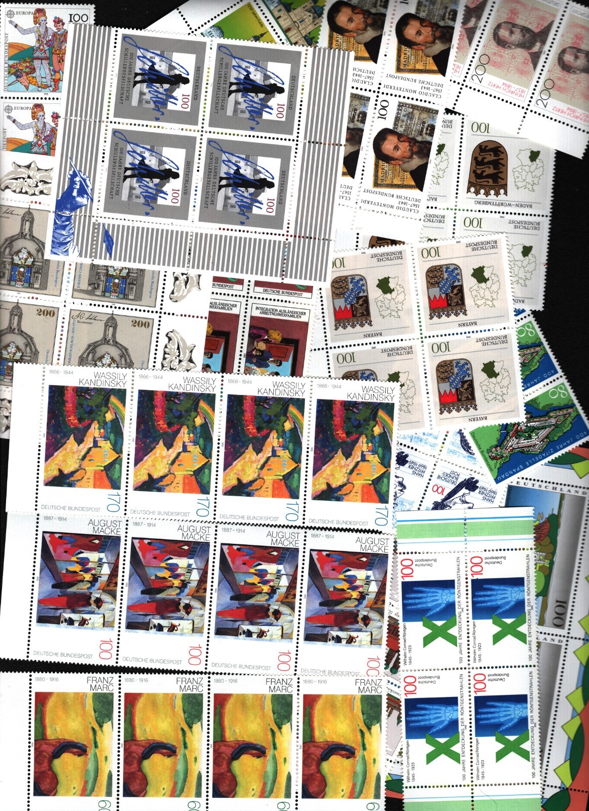 ODZ&ENDZ 16 GERMANY MNH BLOCKS OF FOUR (64 TOTAL) 1070 ODZ&ENDZ 16 GERMANY MNH BLOCKS OF FOUR (64 TOTAL) 1070