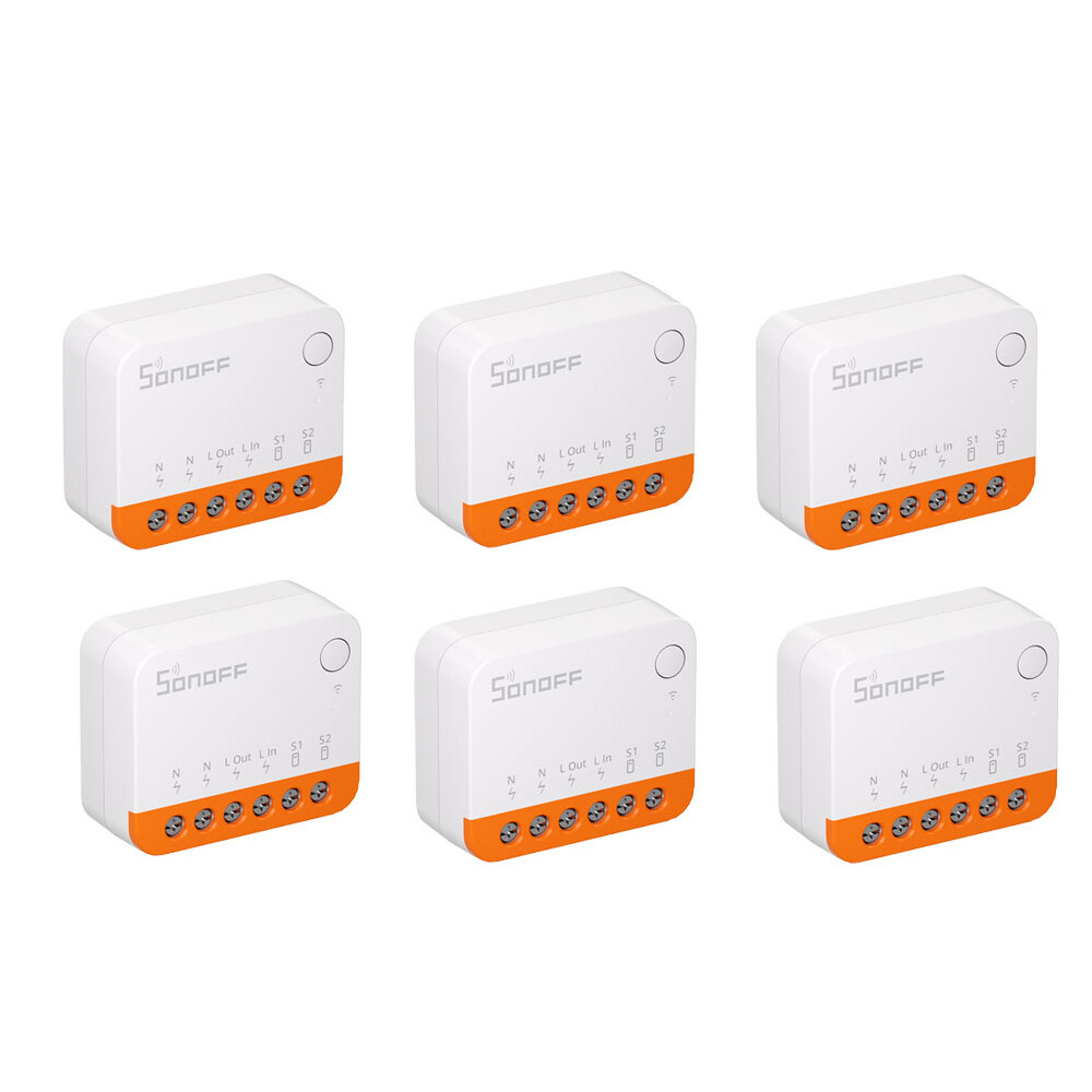 6PCS SONOFF MINI Smart DIY Switch,10A Extreme WiFi Smart Switch Two-Way Control 6PCS SONOFF MINI Smart DIY Switch,10A Extreme WiFi Smart Switch Two-Way Control
