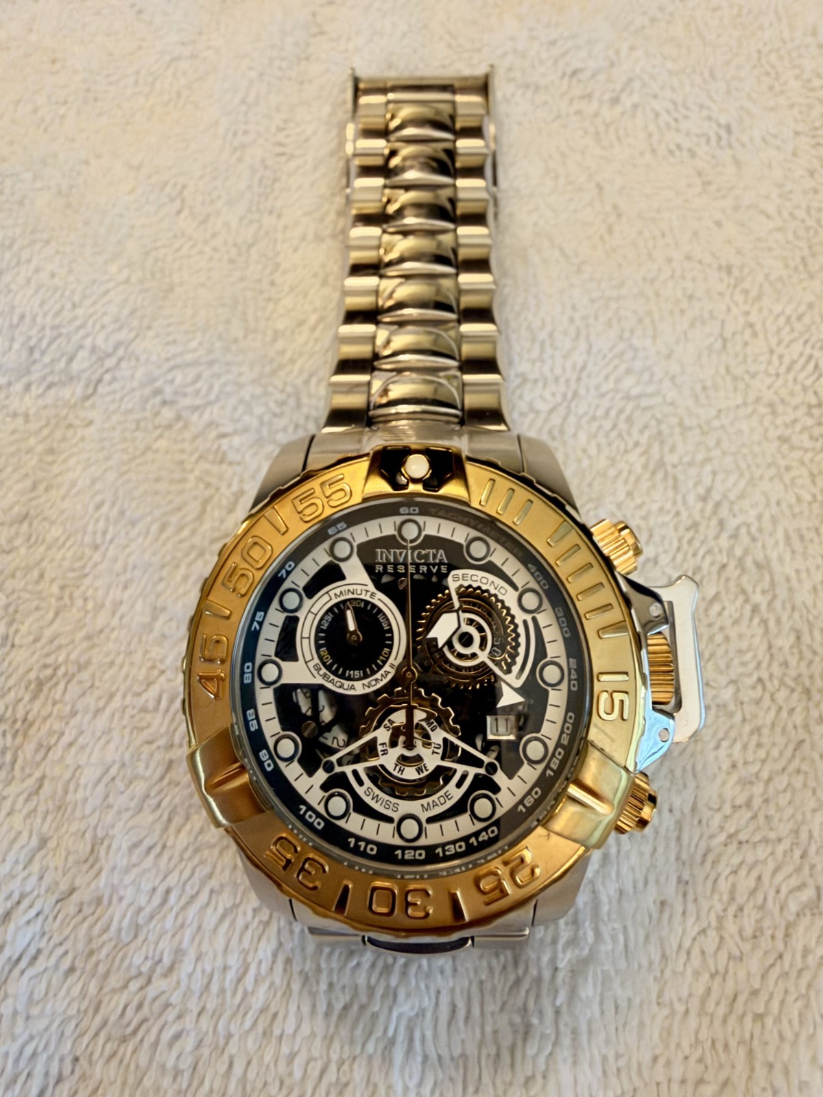 INVICTA mens watch - SUBAQUA NOMA II, stainless steel drive watch, new battery